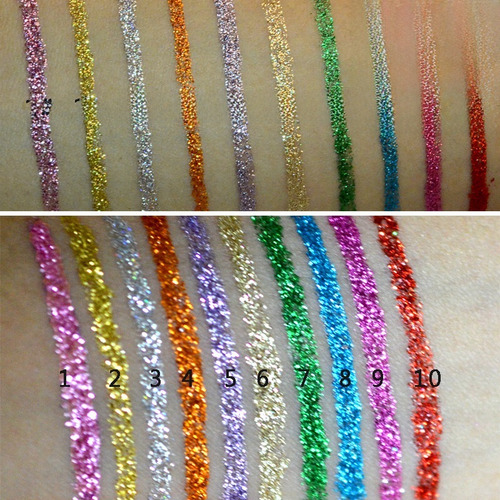Kit À Prova D'água E Longa Duração Da Sexy Eyeliner Sequins