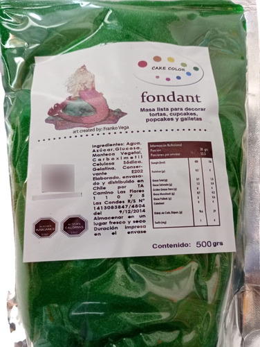 Fondant 500 Gramos, De Calidad Cake Color, Reposteria