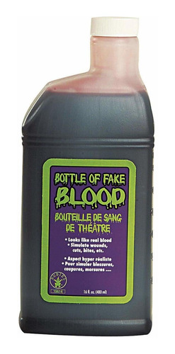 Rubies 16-onzas Fake Blood, Paquete De 1, Rojo