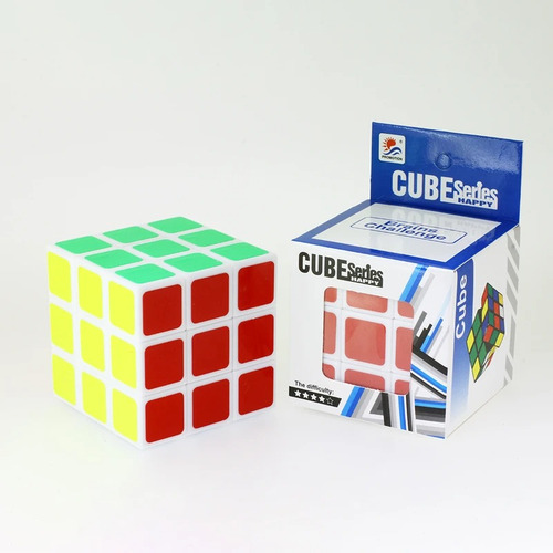 Cubo Rubik 3x3 Profesional Speed Cube Sin Adhesivo Blanco