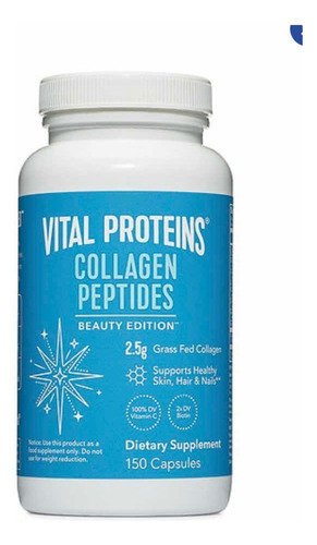 Vital Proteins Péptidos De Colágeno 150 Cápsulas Sabor Sin Sabor