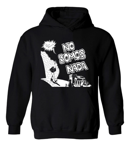 Buzo Negro La Polla Records No Somos Nada Hoodie Frisa