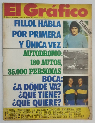 El Grafico 2945 Union Santa Fe - Gimnasia Lp - Boca 1976 Fs