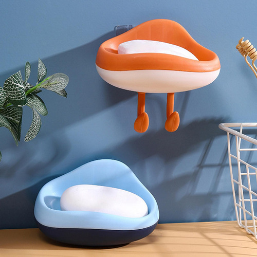 Jabonera Con Soporte De Pared, Forma De Caricatura, Bolsa,