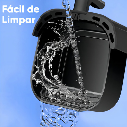 Fritadeira Sem Oleo Air Fryer Facil E Rapido 5 Litros 1450w 127v Rfe:7104 Coleção Crystal Lumi