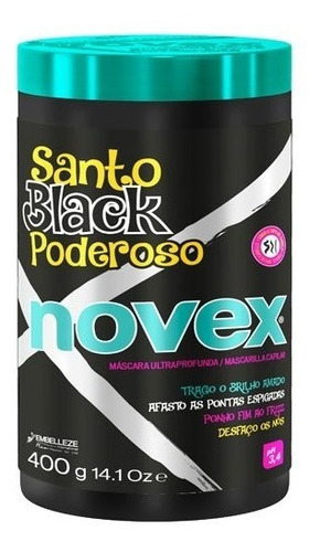 Novex Santo Black  400g Tratam - g a $162