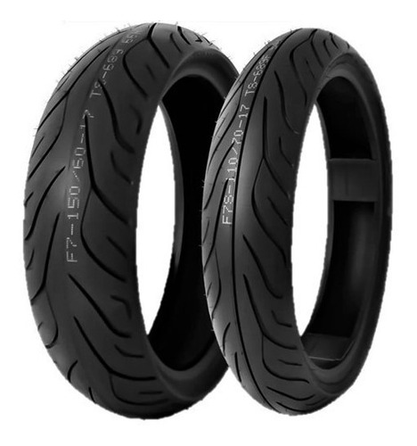 Llantas Timsun 140/60-17 + 110/70-17 Ts-689 H Grip + 2 Valv