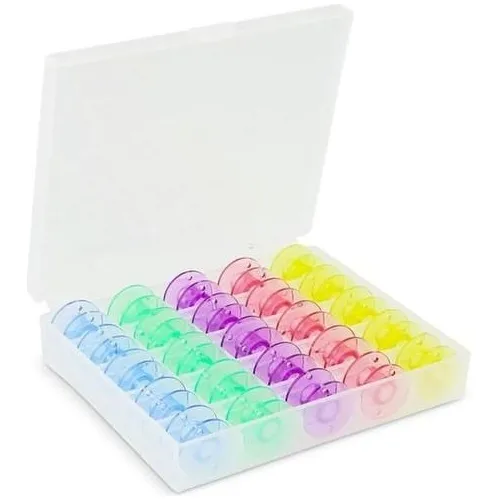 comprar Pack 25 Carreteles Bobinas Plasticas Multicolor Janome Singe