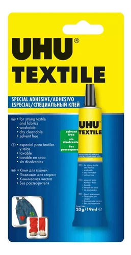 Adhesivo Uhu Textile Para Telas 19ml. Serviciopapelero