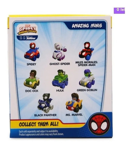 Marvel Spidey Mystery Mini Auto Sorpresa Disney Replay
