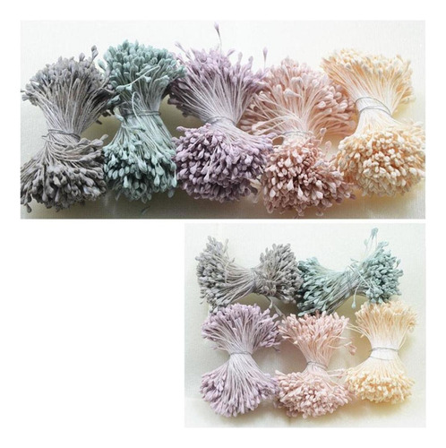 Pistilo De Estambres De Flores Artificiales Púrpura Beige