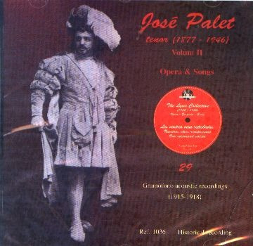 José Palet - Vol. 2: Arias Y Canciones (1915 - 1918) - Cd