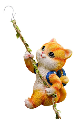 Estatua De Gato De Jardín, Decoración Colgante Para