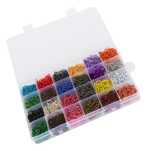 Broche De Seguridad De Aleación De 24 Colores Para Tejer, 12