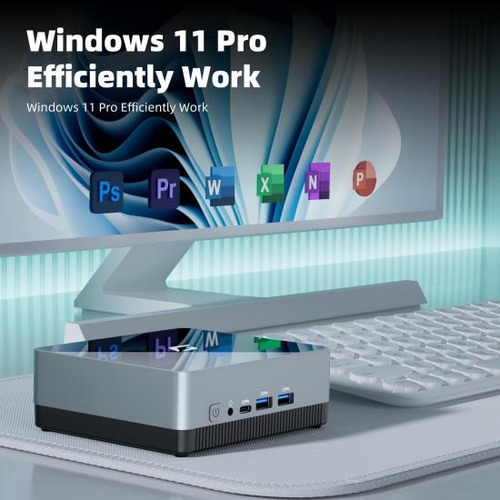 Minipc Cybergeek Nano Win 11 Pro, Intel N5095a De Cuatro Núc