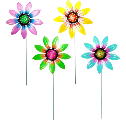 Decorative 3d Garden Sunflower Stakes | Metal Sunflower