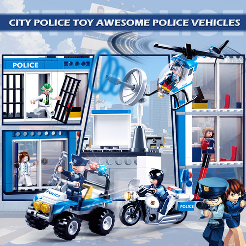 Juguete Para Construir Una Comisaría De Policía Para Escapar