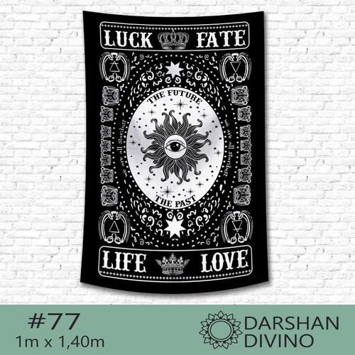 Imagen 2 de 10 de Tapiz Lona Tarot Cartas 1mx1,40m Nuevas!! Darshan Divino