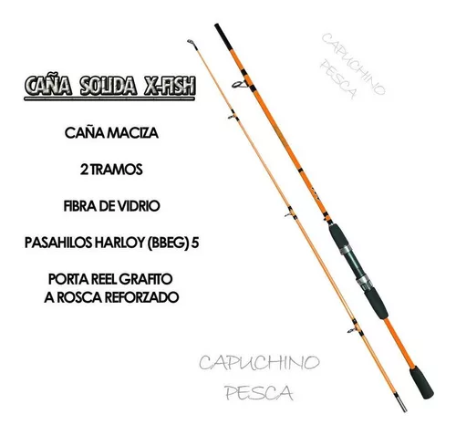 Kit Combo Equipo Pesca Profesional Caña + Reel 6000 + Caja