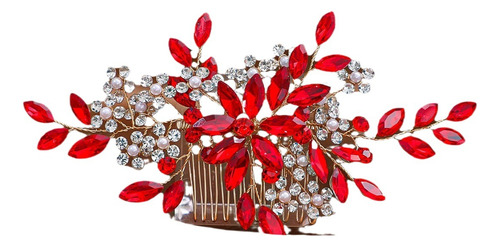 Diadema De Perlas Hecha A Mano Con Forma De Peineta De Estil