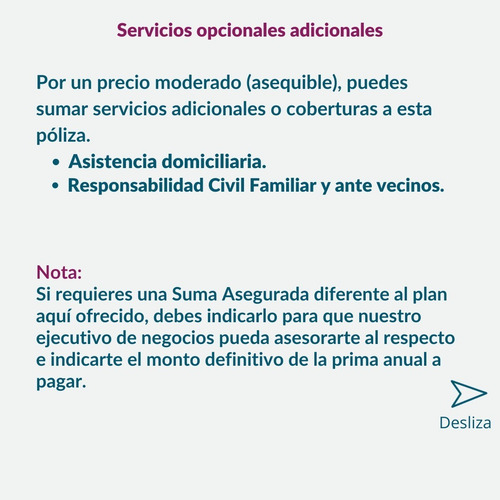 Imagen 4 de 6 de Seguro Combinado De Residencia Plan 1