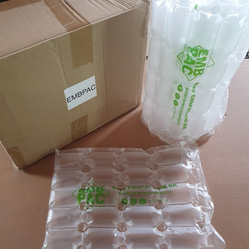 Imagem 3 de 3 de 3x Refil Manta Almofada De Ar Plastico Bolha 40cm X 300m