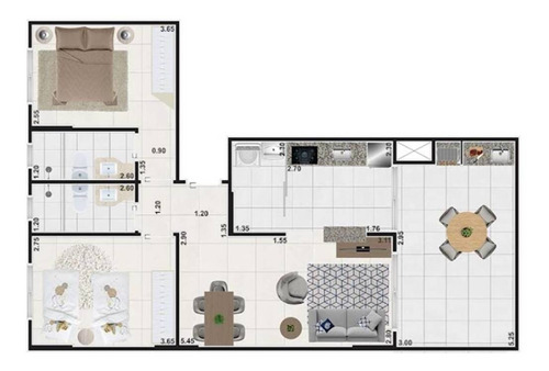 Imagem 1 de 1 de Apartamento, 2 Dorms Com 79.5 M² - Jardim Virginia - Guaruja - Ref.: Ctm806 - Ctm806