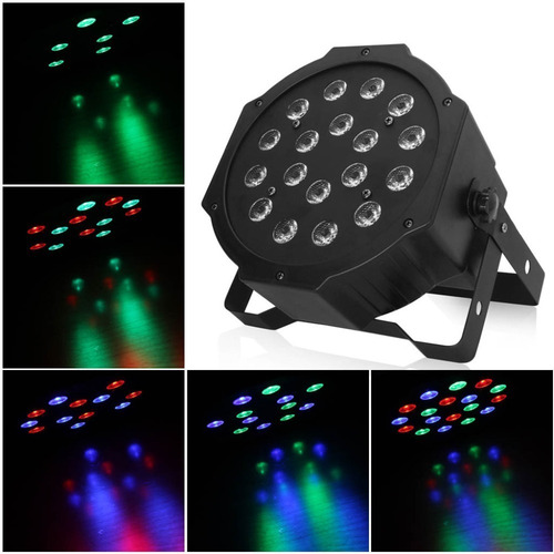 Imagen 5 de 6 de Cañón Led Reflector 18x1 Rgb Audio Rítmico Estrobo Mayoreo