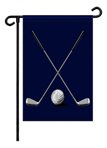 Bandera De Jardín De Pelota De Golf, 12 X 18, Doble Cara Par
