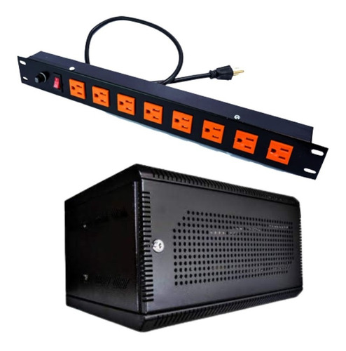 Combo Rack Y Multitoma Para Proteger Dvr