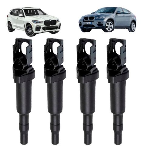 Bobina Encendido Para Bmw X5 X6 4.4 2013 2014 Set 4 