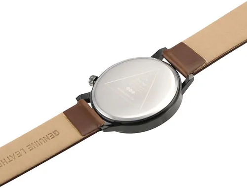 Acero Hombres S Reloj Clásico Moderno De Cuero De Imit...