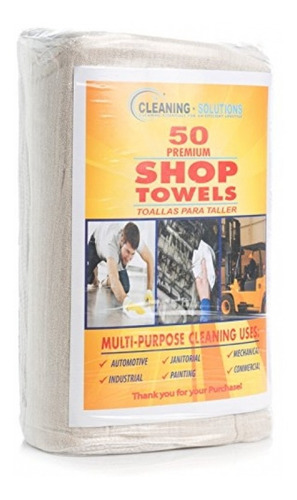 Imagen 4 de 9 de Cleaning Solutions Toallas De Cocina 50 Pzas Algodón