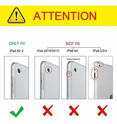 Funda Para iPad Air 2 Proteccion De Niños Resistente Morado/verde