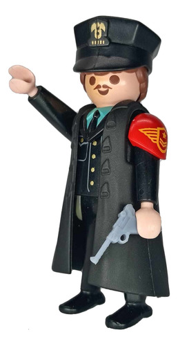 Playmobil Oficial Alemán Nazi Ww2 Gestapo Ss Historia Rtrmx