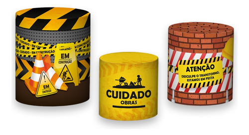 Trio De Capas De Cilindro 3d - Construção