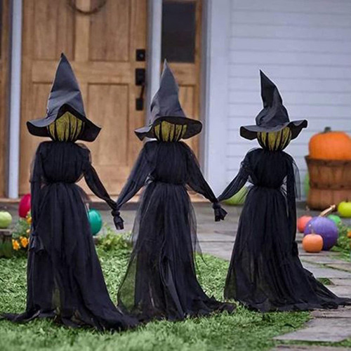 4 Piezas De Halloween Tomados De La Mano Bruja Luces Led2023