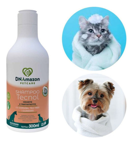 Shampoo 300ml Vegano Natural Cão/gato Adotado E Cheiroso Tom De Pelagem Recomendado