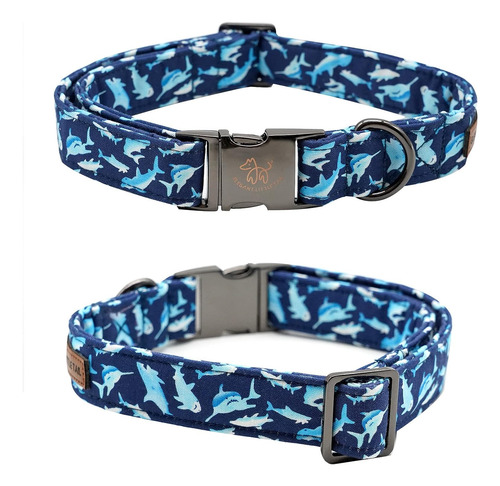 Collar De Perro Con Lazo, Collar Ajustable Con Estampado De