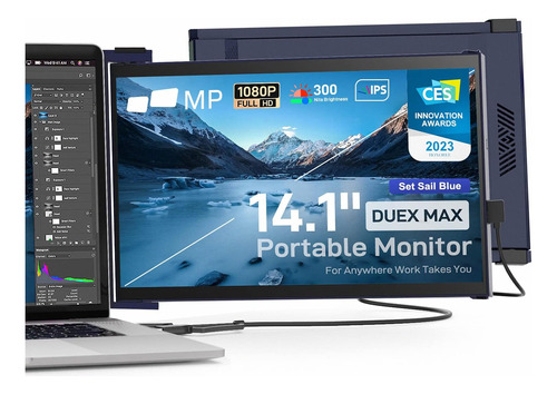 Max New Mobile Pixels 14.1    Monitor, Full Hd 1080p Ip...