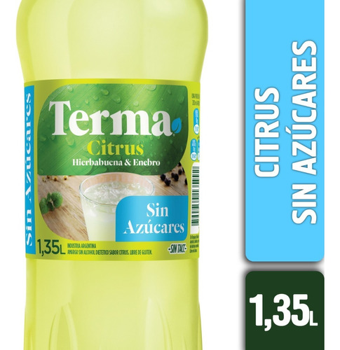 Terma Amargo Citrus Sin Azucar Aperitivo Botella Pet 1.35 Lt