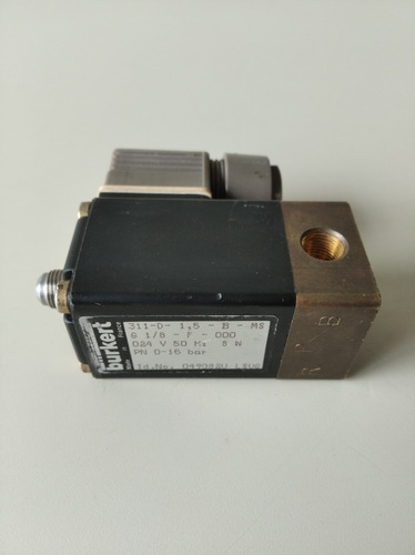 Valvula Solenoide G 1/8 B/24 Vac-nc Marca Burkert