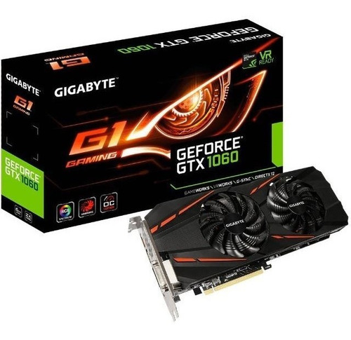 Tarjeta Video Gigabyte G1 Geforce Gtx 1060 6gb Ddr5 Tranza