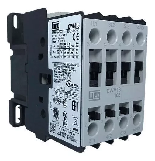 Primeira imagem para pesquisa de contator cwm 18 weg 220v