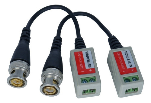 Balun Pasivo Cctv Camara Bnc A Cable Utp Par Bornera X 100