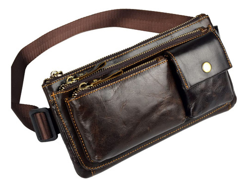 Rinonera De Cuero Vintage Para Hombres Y Mujeres Hip Bum Bag