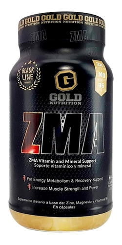 Imagen 1 de 10 de Zma Gold Nutrition Zinc Magnesio Precursor De Testosterona