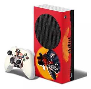 Adesivo Skin Xbox Series S E Dois Controles Red Dead Rdr B2