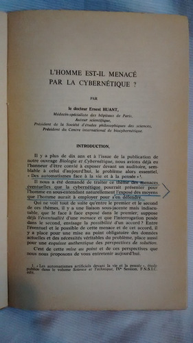 Humanisme Et Pensee Scientifique - Economique Social Frances