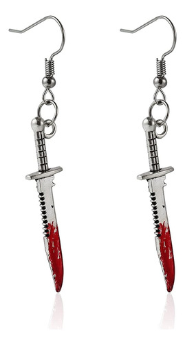 Aretes Tematicos Halloween Con Forma Cuchillo Hacha Aretes C